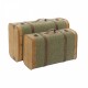 Комплект сандъци Home ESPRIT Зелен Дървен Пластно Тропически 60 x 24 x 38 cm