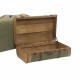 Комплект сандъци Home ESPRIT Зелен Дървен Пластно Тропически 60 x 24 x 38 cm