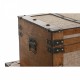 Комплект сандъци Home ESPRIT Кафяв Бежов полиестер Дървен 80 x 49 x 45 cm (3 броя)