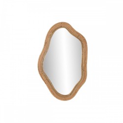 Стенно огледало Home ESPRIT Естествен Град 51 x 2 x 81 cm - Home esprit
