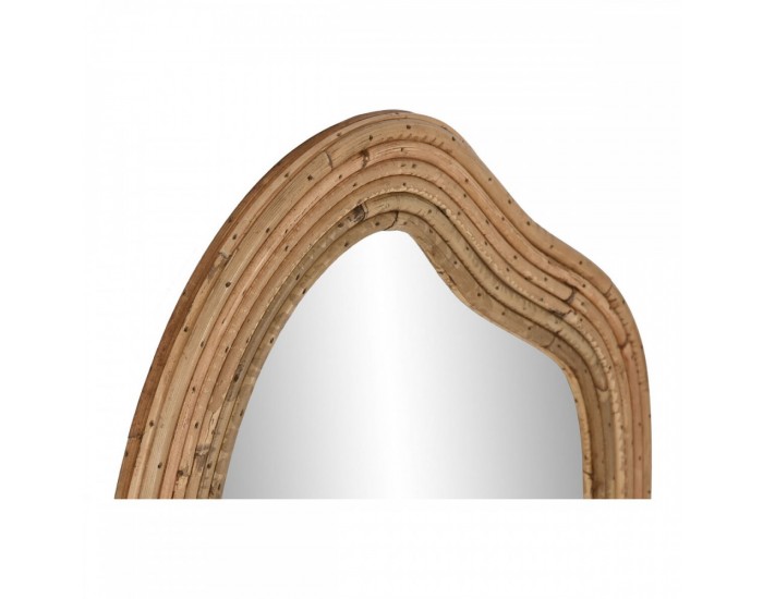 Стенно огледало Home ESPRIT Естествен Град 51 x 2 x 81 cm