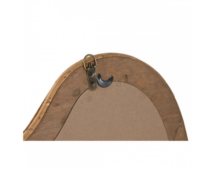Стенно огледало Home ESPRIT Естествен Град 51 x 2 x 81 cm