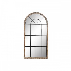 Стенно огледало Home ESPRIT Бял Кафяв Черен Прозорец 86 x 3,5 x 168 cm - Home esprit