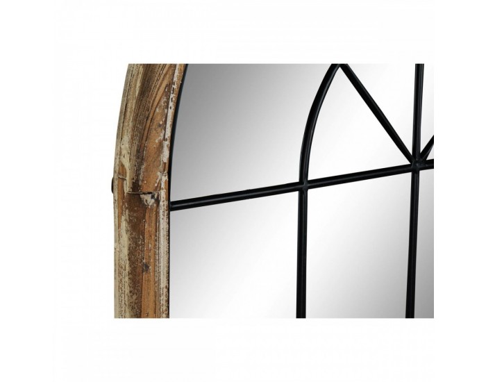 Стенно огледало Home ESPRIT Бял Кафяв Черен Прозорец 86 x 3,5 x 168 cm