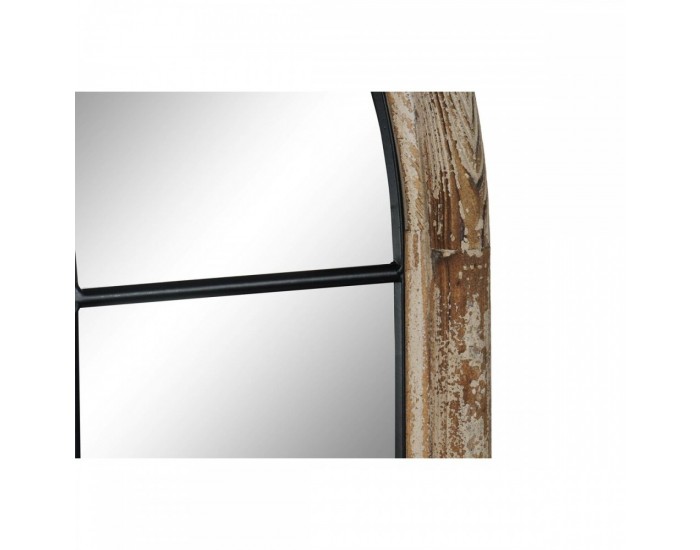 Стенно огледало Home ESPRIT Бял Кафяв Черен Прозорец 86 x 3,5 x 168 cm