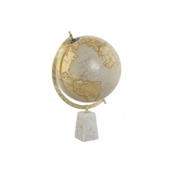 Глобус Home ESPRIT Бял Златен Vintage 27 x 25 x 40 cm - Home esprit