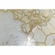 Глобус Home ESPRIT Бял Златен Vintage 27 x 25 x 40 cm