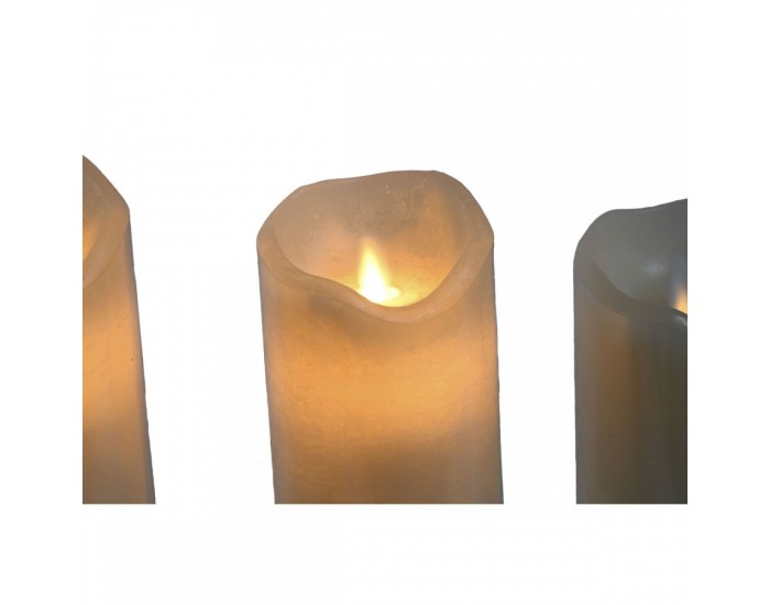 LED Свещ Home ESPRIT Бежов 25 x 10 x 20 cm
