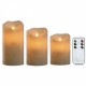 LED Свещ Home ESPRIT Бежов 25 x 10 x 20 cm