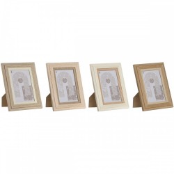 Рамка за снимки Home ESPRIT Многоцветен Кристал Дървен MDF Скандинавски 13 x 2,8 x 18 cm (4 броя) - Papetărie