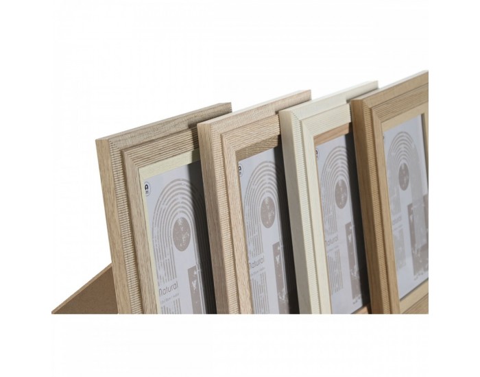 Рамка за снимки Home ESPRIT Многоцветен Кристал Дървен MDF Скандинавски 13 x 2,8 x 18 cm (4 броя)