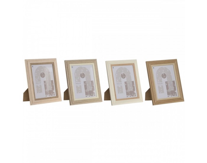 Рамка за снимки Home ESPRIT Кристал Дървен MDF 18 x 2,8 x 23 cm (4 броя)
