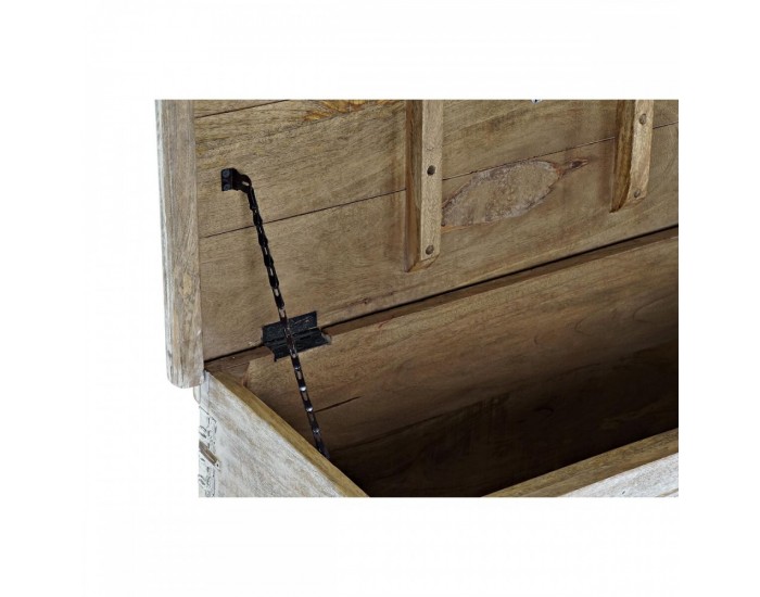 Ракла DKD Home Decor Бял Месинг Дърво манго (88 x 40 x 45 cm)
