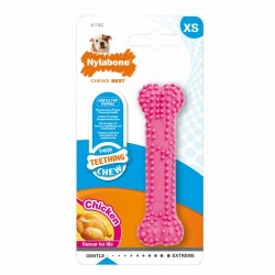 Гризалка за кучета Nylabone Birka Розов Пиле XS - Nylabone
