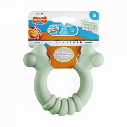 Гризалка за кучета Nylabone SENSORY TACTILE RING Зелен Фъстъчено масло Пиле S - Nylabone