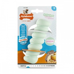 Гризалка за кучета Nylabone SENSORY TACTILE STICK Зелен Фъстъчено масло Bacon S - Nylabone