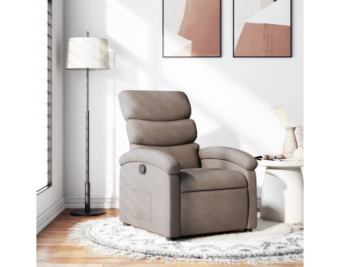 Sonata Fotoliu rabatabil, gri taupe, material textil