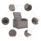 Sonata Fotoliu rabatabil, gri taupe, material textil