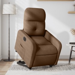 Sonata Fotoliu electric rabatabil cu ridicare, maro, textil