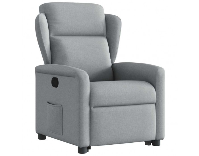 Sonata H Изправящ реклайнер стол, светлосив, текстил