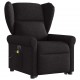 Sonata H Електрически изправящ масажен реклайнер стол черен текстил