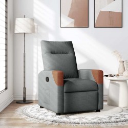 Sonata Fotoliu rabatabil gri închis, material textil