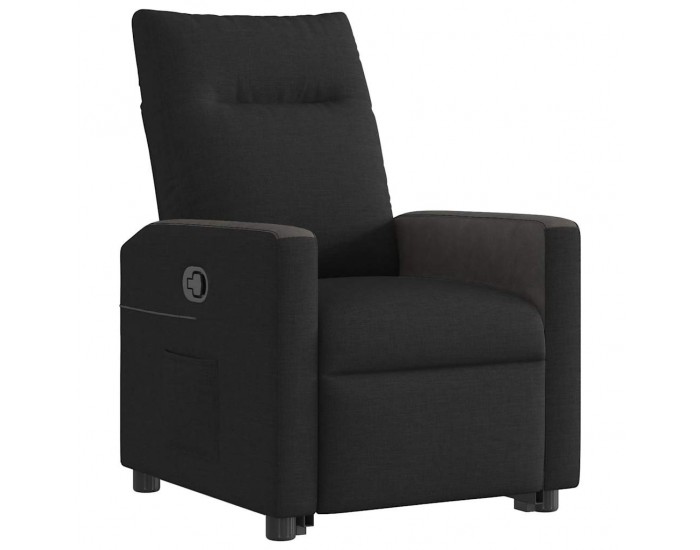 Sonata Fotoliu rabatabil cu ridicare pe verticală, negru, textil