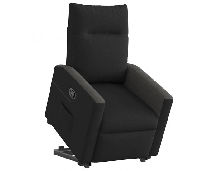 Sonata Fotoliu rabatabil cu ridicare pe verticală, negru, textil