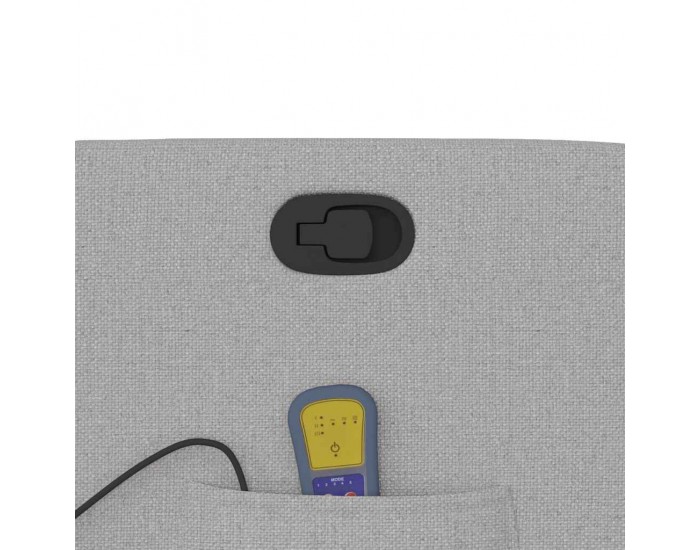 Sonata H Масажен стол за лежанка Cloud Grey Fabric