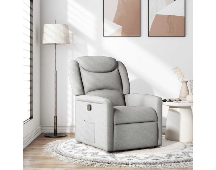 Sonata H Recliner Chair Cloud Grey Fabric