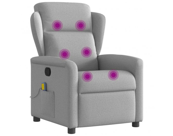 Sonata H Масажен стол за лежанка Cloud Grey Fabric