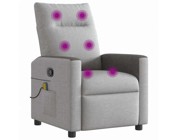 Sonata H Масажен стол за лежанка Cloud Grey Fabric