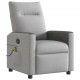 Sonata H Масажен стол за лежанка Cloud Grey Fabric