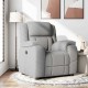 Sonata H Recliner Chair Cloud Grey Fabric