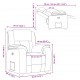 Sonata H Recliner Chair Cloud Grey Fabric