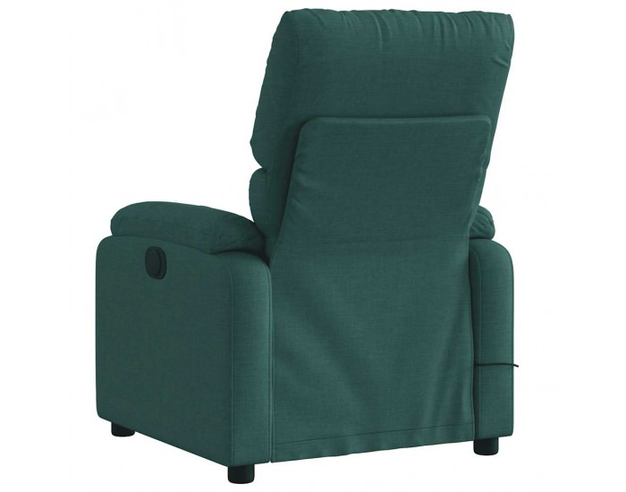 Sonata Fotoliu de masaj rabatabil, verde închis, material textil