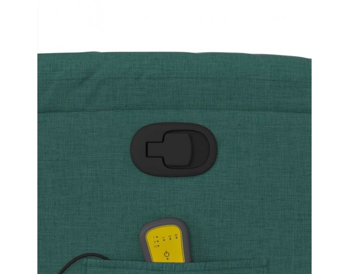 Sonata Fotoliu de masaj rabatabil, verde închis, material textil