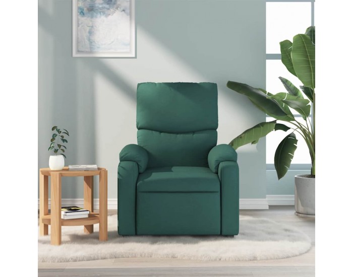 Sonata Fotoliu de masaj rabatabil, verde închis, material textil
