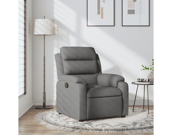 Sonata Fotoliu rabatabil, gri închis, material textil