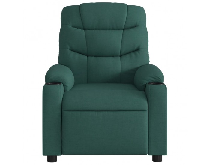 Sonata Fotoliu de masaj rabatabil, verde închis, material textil