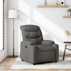 Sonata Fotoliu rabatabil, gri închis, material textil