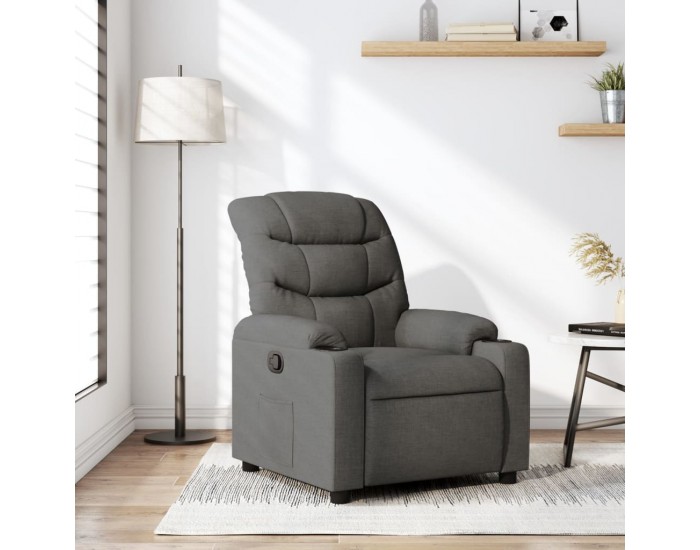 Sonata Fotoliu rabatabil, gri închis, material textil