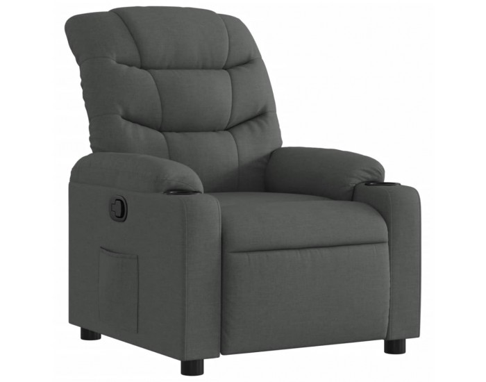 Sonata Fotoliu rabatabil, gri închis, material textil