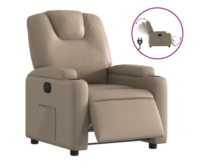 Sonata H Електрически стол реклайнер, капучино, изкуствена кожа