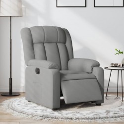 Sonata H Електрически наклоняем стол, светлосив, текстил - Mobilier tapițat