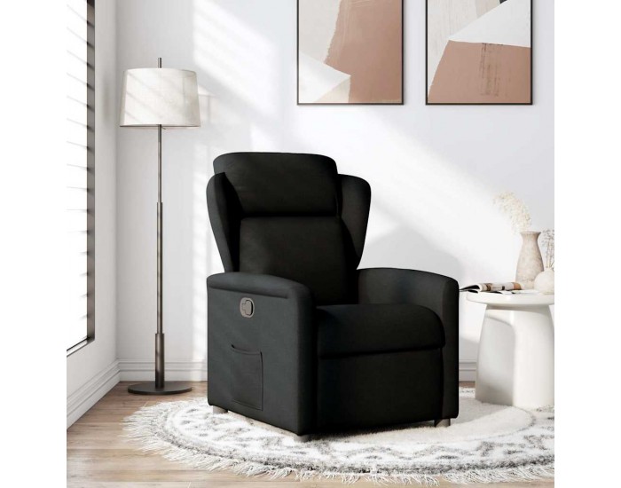 Sonata Fotoliu rabatabil, negru, material textil