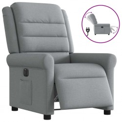 Sonata H Електрически наклоняем стол, светлосив, текстил - Mobilier tapițat