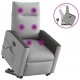 Sonata H Изправящ масажен реклайнер стол, облачно сив, текстил