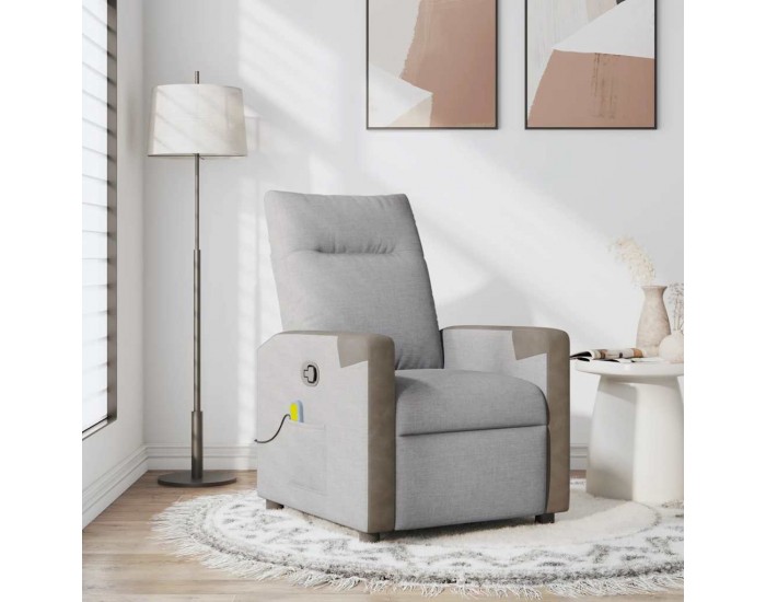 Sonata H Масажен стол за лежанка Cloud Grey Fabric
