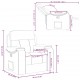 Sonata H Recliner Chair Cloud Grey Fabric